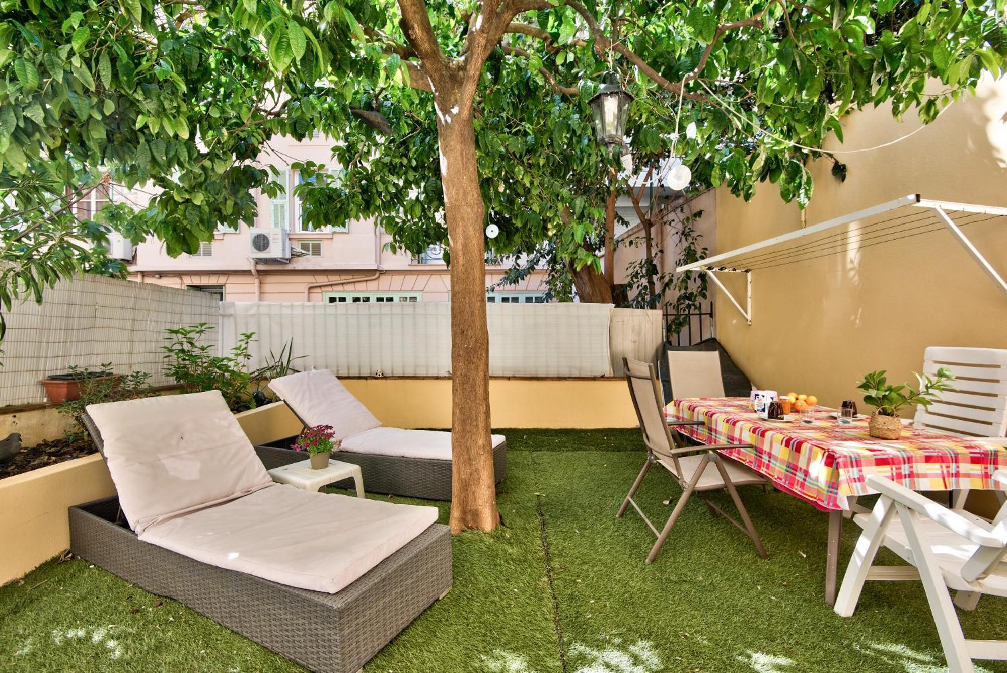 La Palais Osiris Nice Centre Jardin Wifi Clim Parking Bagian luar foto